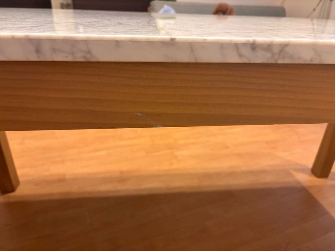 Franc Franc大理石木製ダイニングテーブル・チェロ