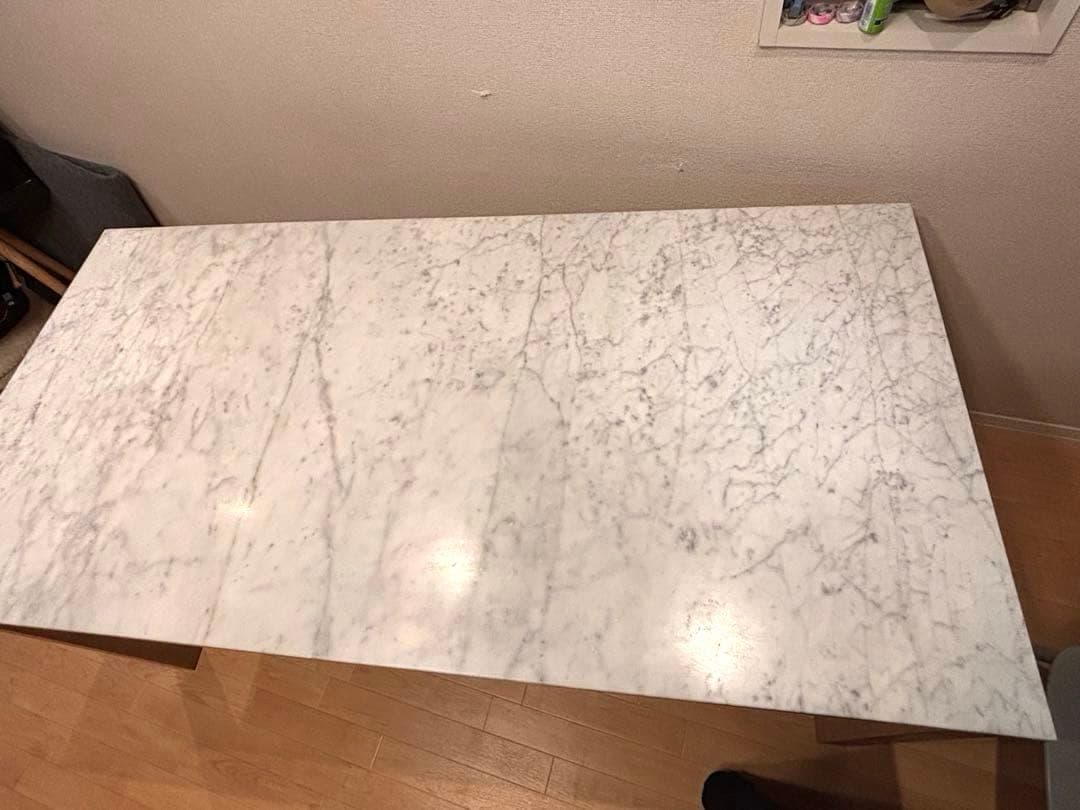 Franc Franc大理石木製ダイニングテーブル・チェロ