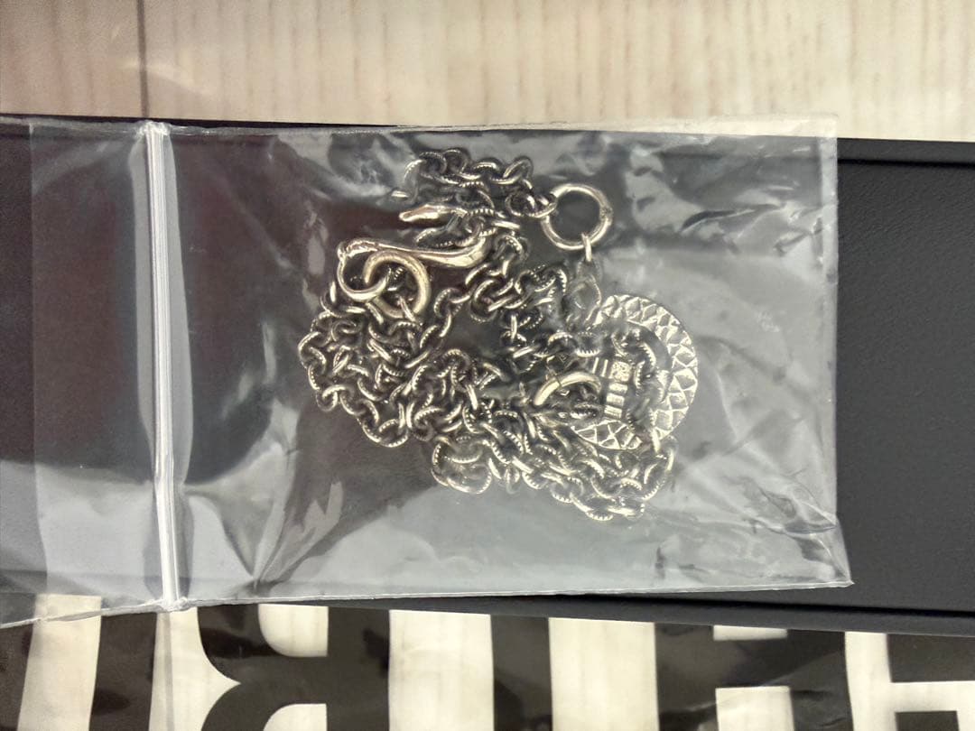 アクセサリー CALEE SILVER SNAKE WHEEL NECKLACE