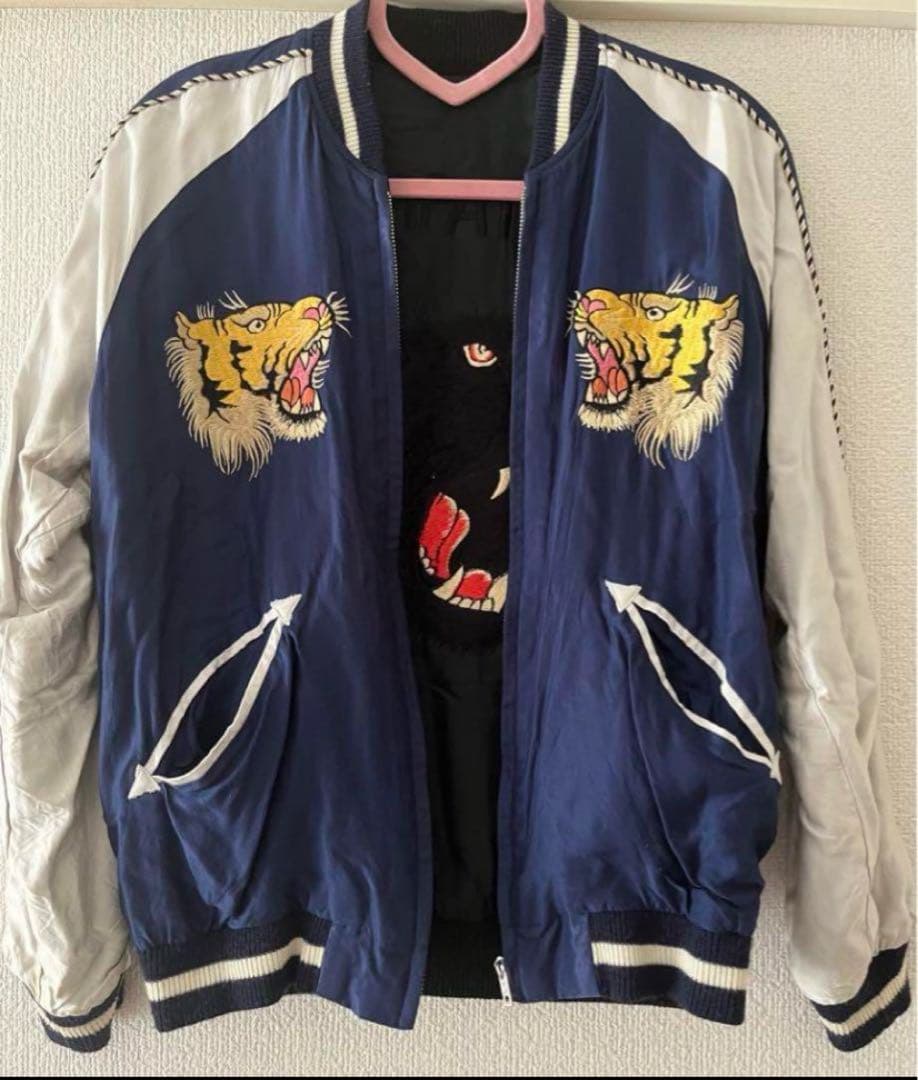 希少　BEAMS×東洋エンタープライズ / アセテート スカジャン TIGER