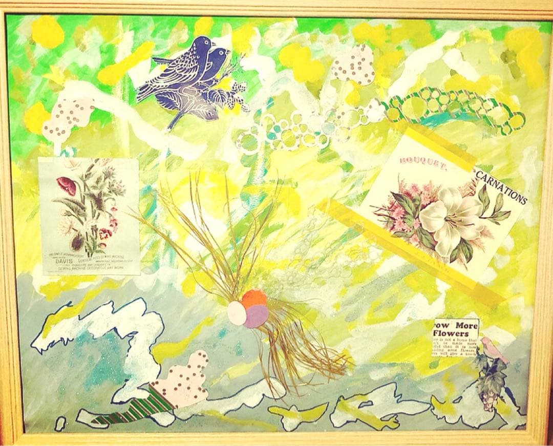 溢れ出す光　healing切り絵✂︎