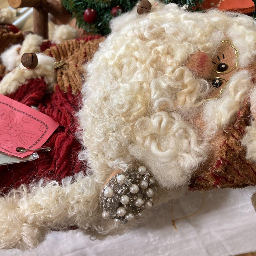 作家さんハンドメイド　大きなサンタクロース　カントリードール