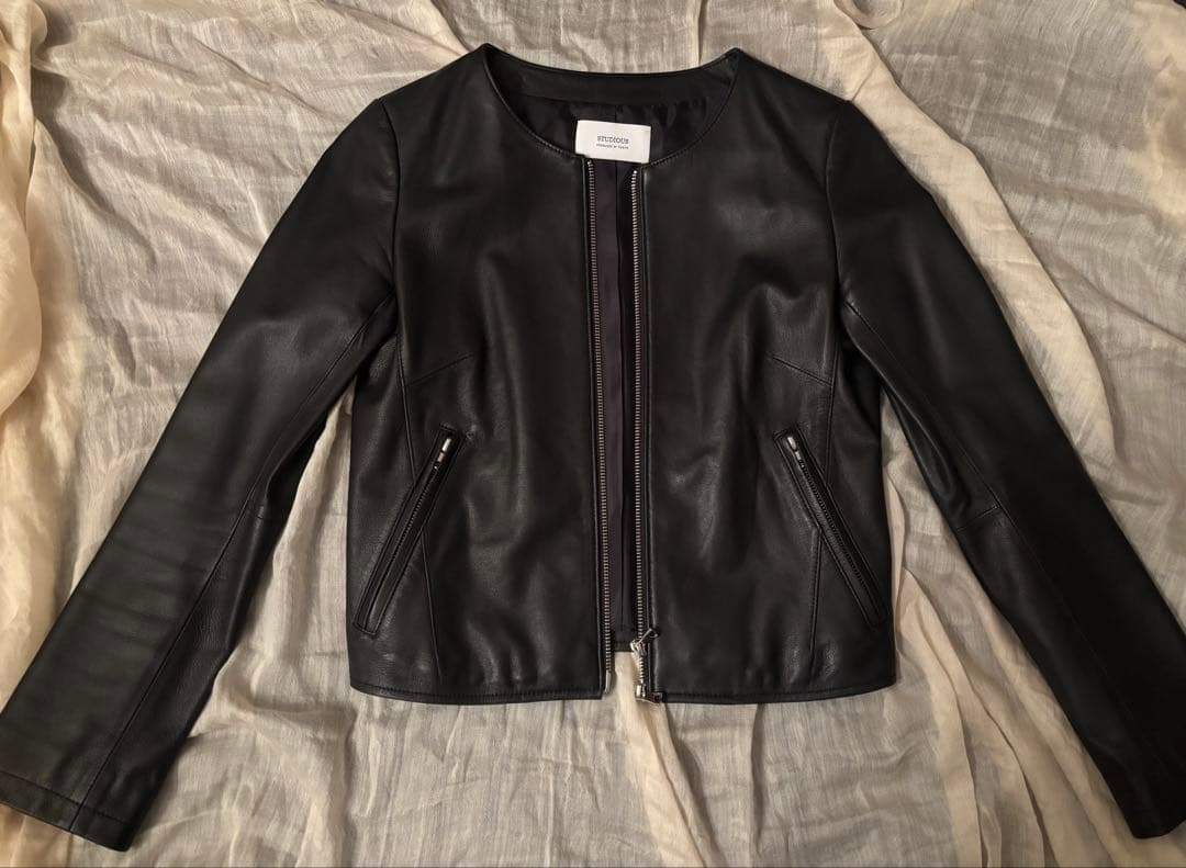studious　黒 レザージャケット