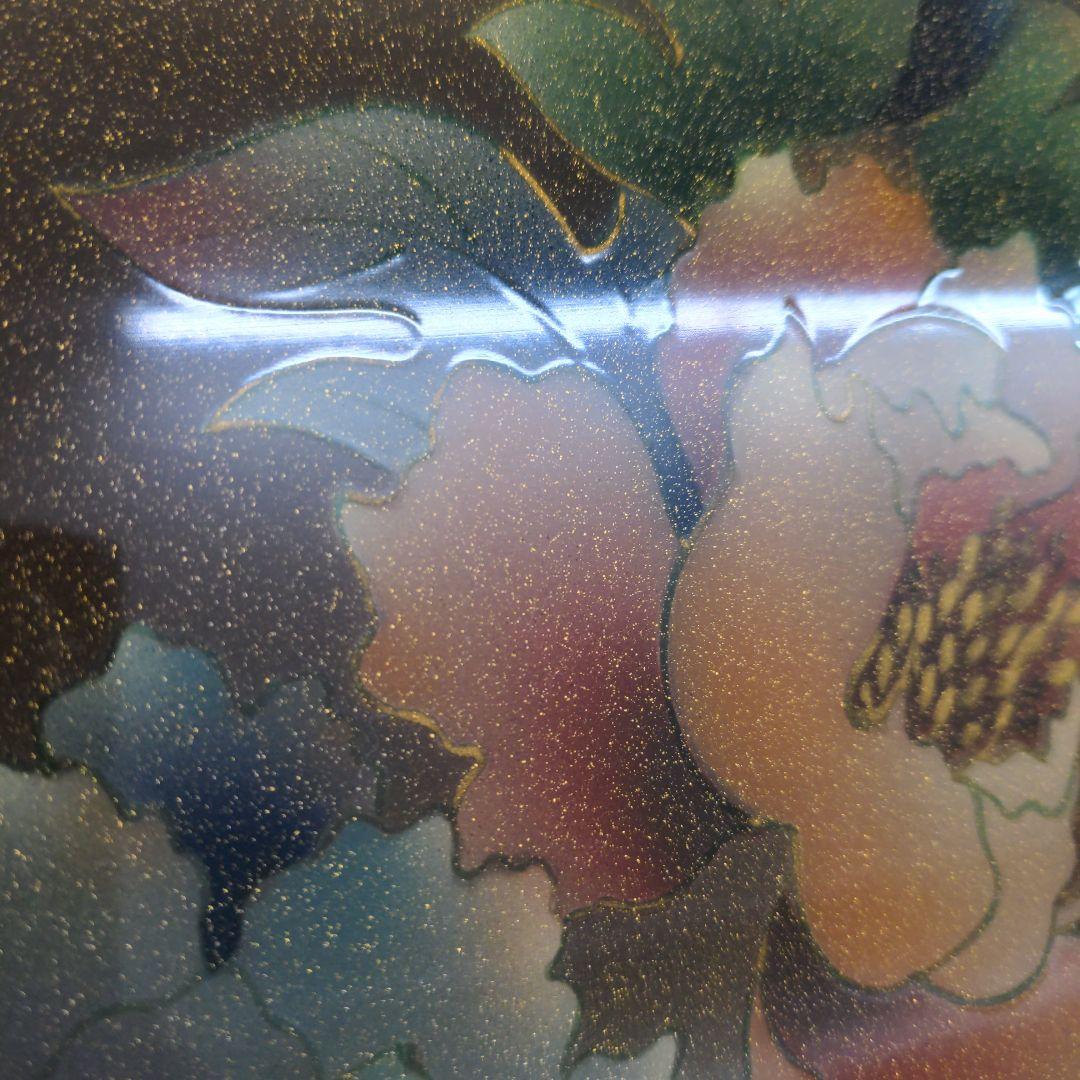 未使用 送料込み 座卓 ローテーブル ブラウン フラワー