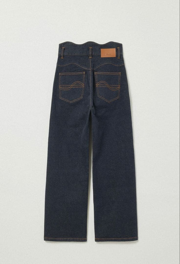 パンツ eaphi 2025 WAVE DESIGN HIGH WAIST DENIM