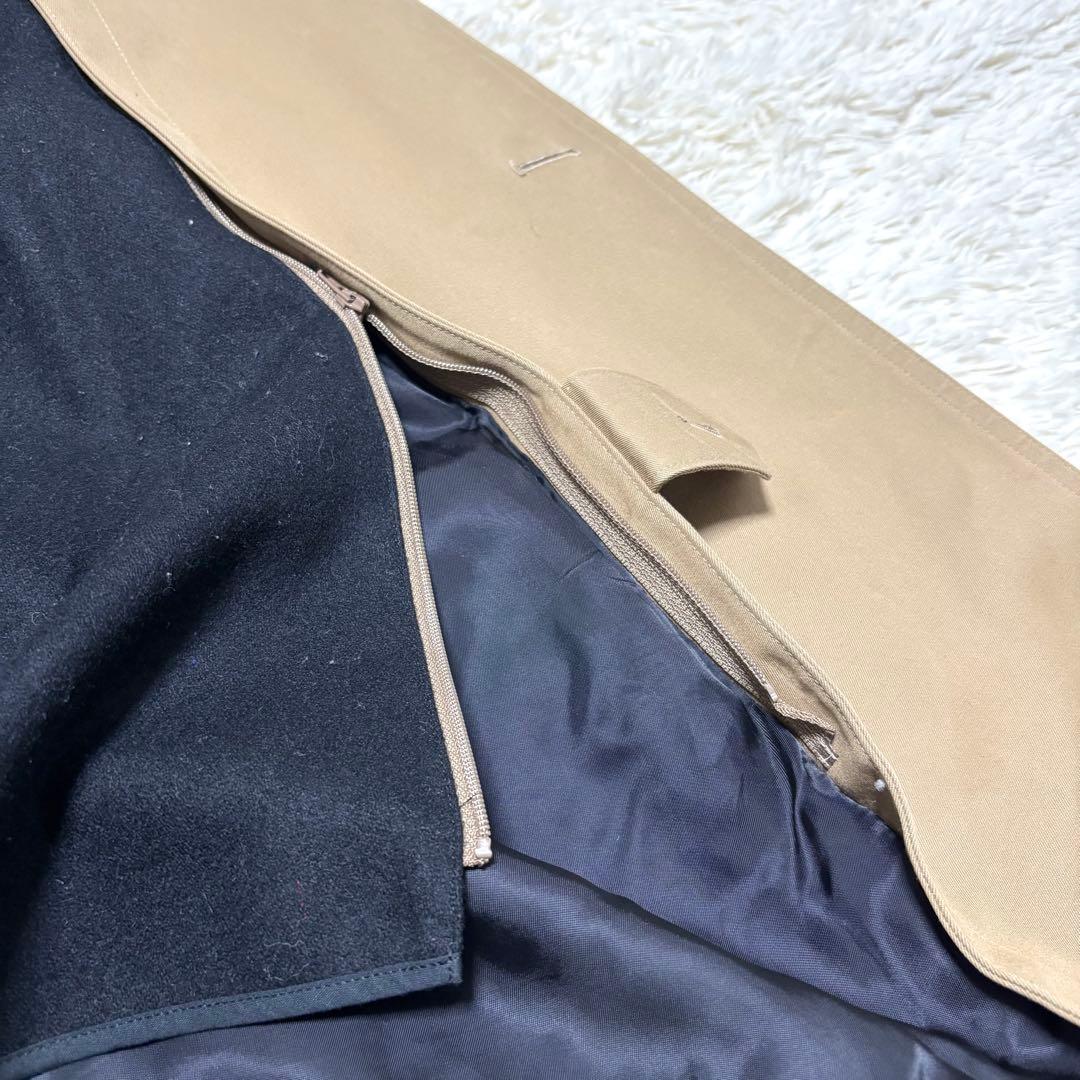 HYKE ハイク トレンチコート ベルト ボタン完備 ライナー付き ベージュ