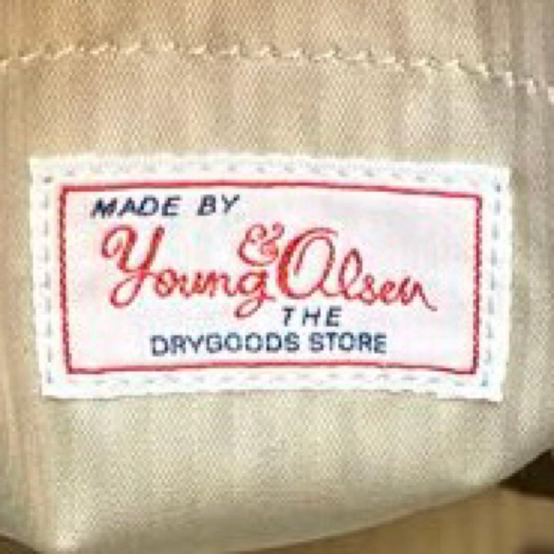 【極美品】YOUNG&OLSEN エンボスドレザージップボートバッグ M 茶色