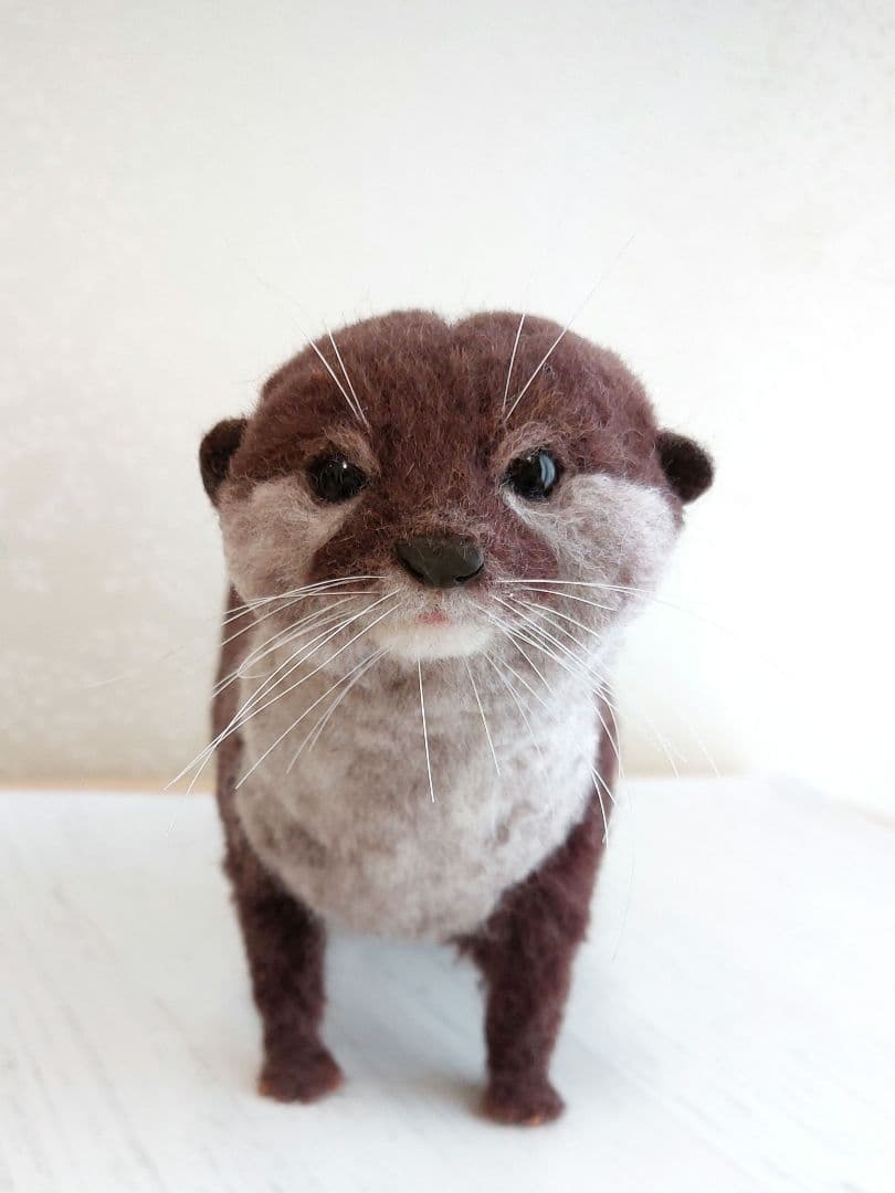 羊毛フェルト　コツメカワウソ