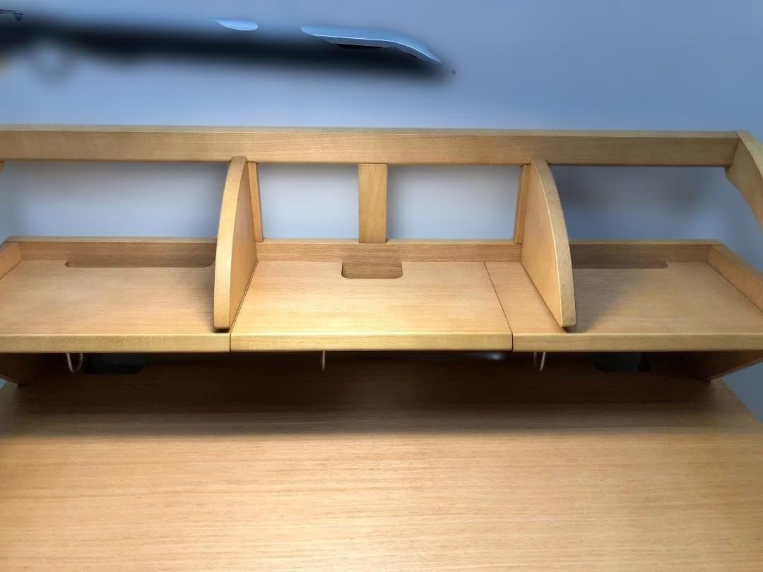 ②袖机　送料無料 カリモク 学習机4点セット ナチュラル 勉強机　88321