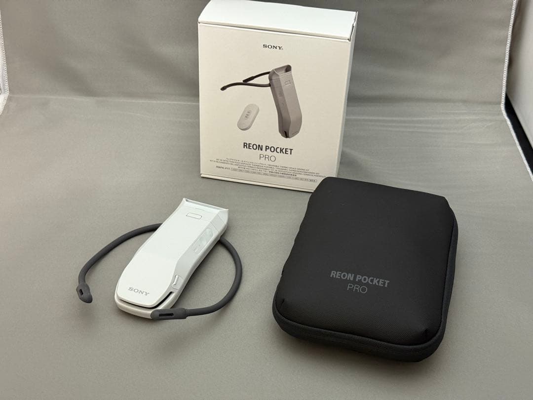 【ほぼ新品】SONY REON POCKET PRO + 純正ケース（保証有り）