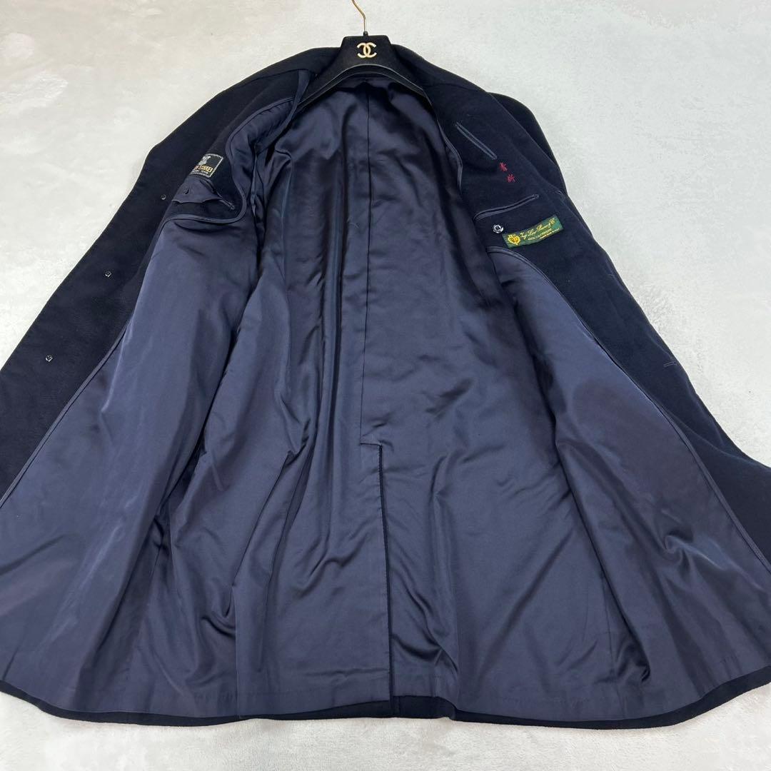 K270 XL ロロピアーナ 大きいサイズ ステンカラーコート ネイビー メンズ