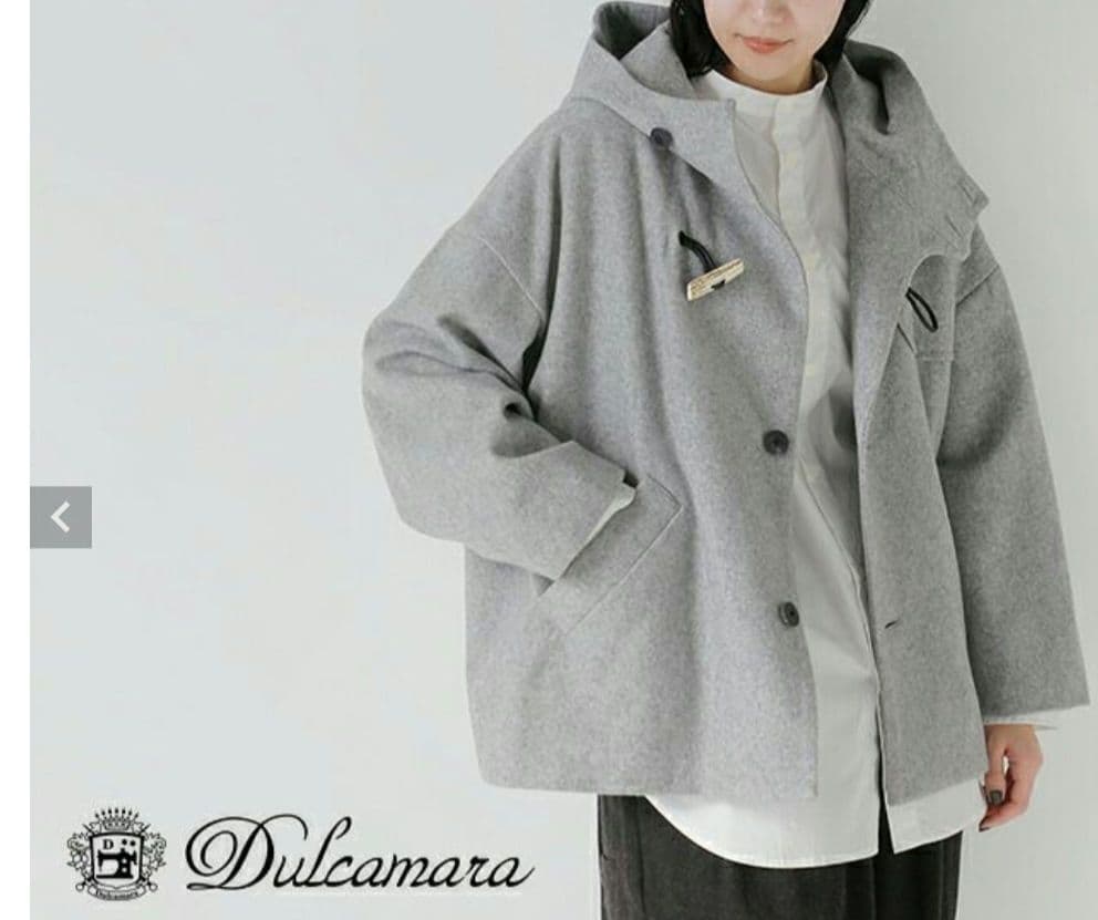 Dulcamara ドゥルカマラ メルトンダッフルショートCT 黒 ユニセックス