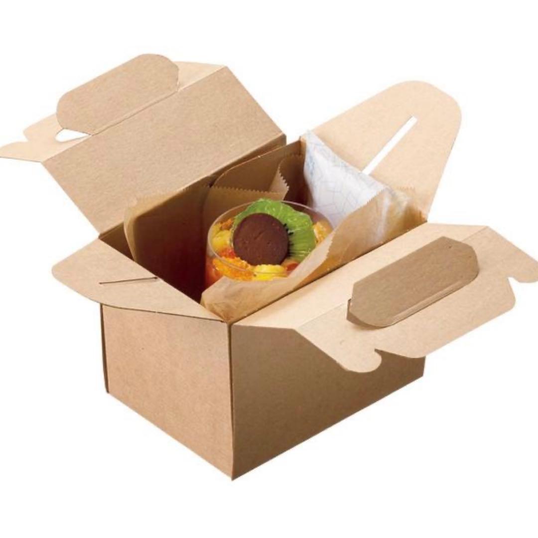 新品 ケーキボックス 未晒し ミニ クラフト ケーキ箱 デコ箱