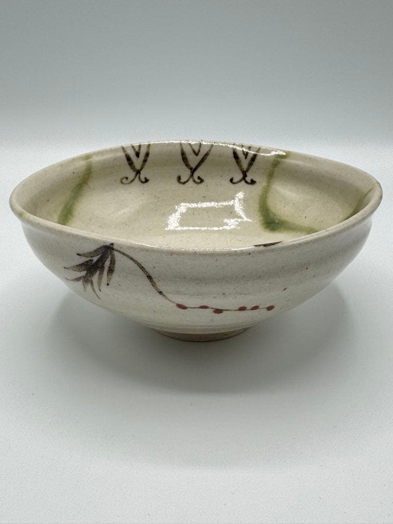 山十窯　加藤光右衛門　織部茶碗　茶道具　古美濃焼