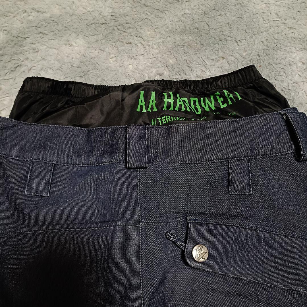 ダブルエーハードウェア スノボ ウェア デニム フレア S スノーウェア