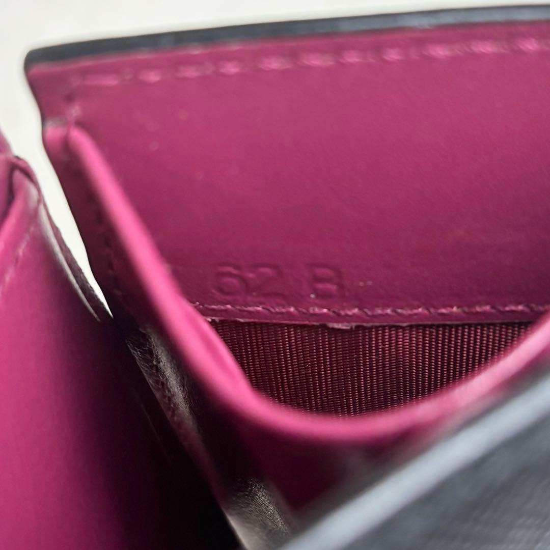 【希少✨】PRADA 三つ折り財布 バイカラー サフィアーノ 黒 RFID搭載