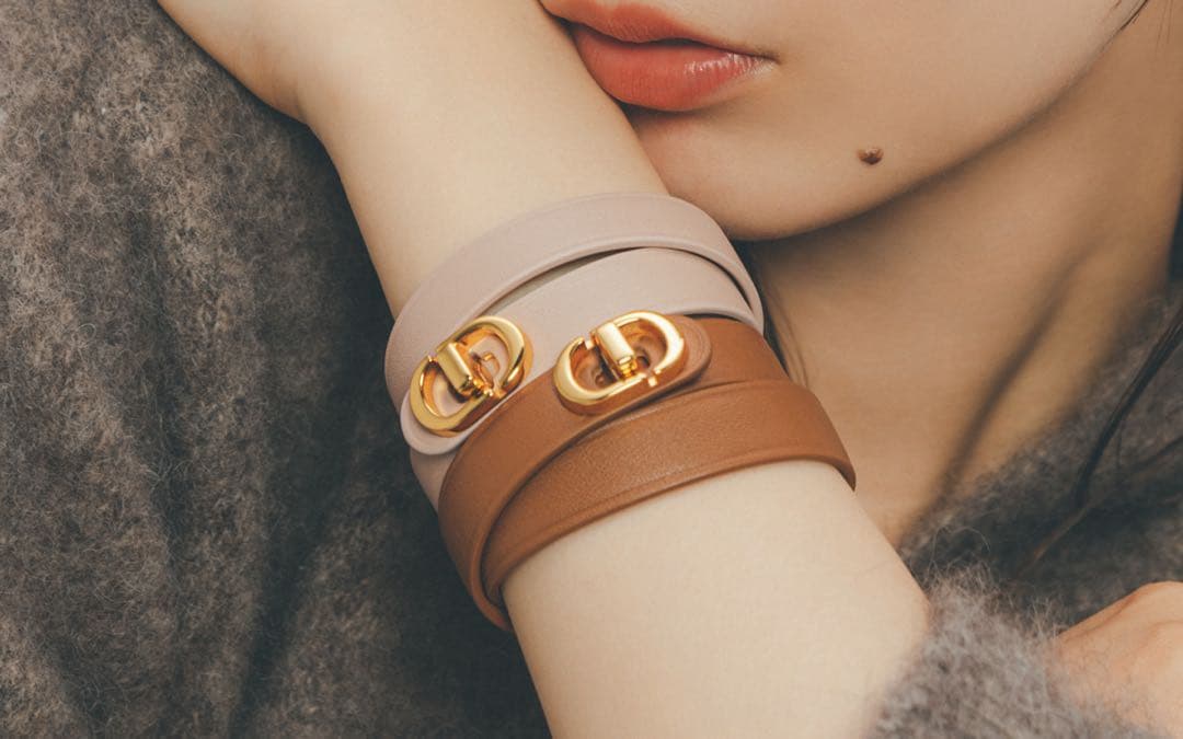 期間限定値下げ！　Dior ディオール　レザーブレス　ベージュ M