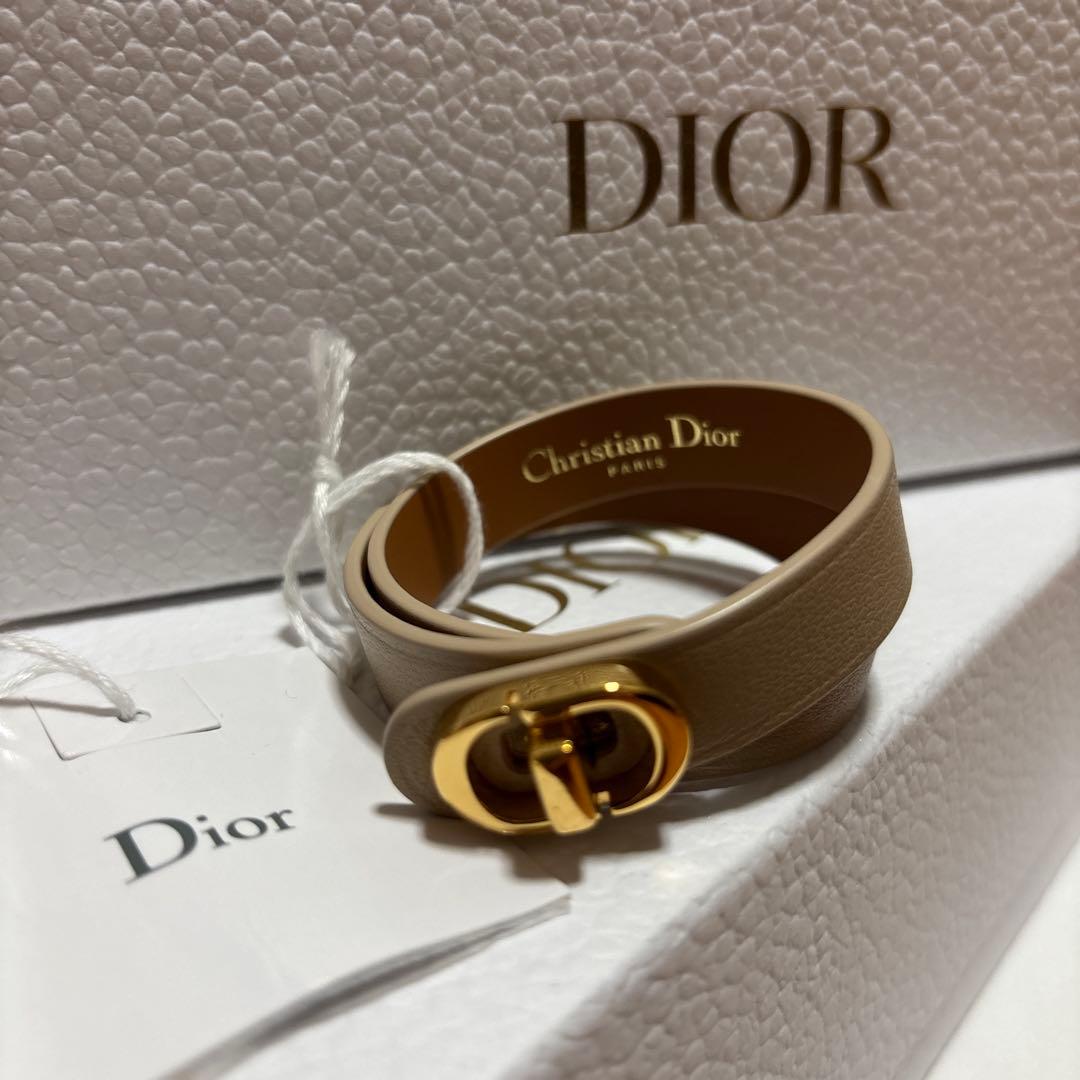 期間限定値下げ！　Dior ディオール　レザーブレス　ベージュ M