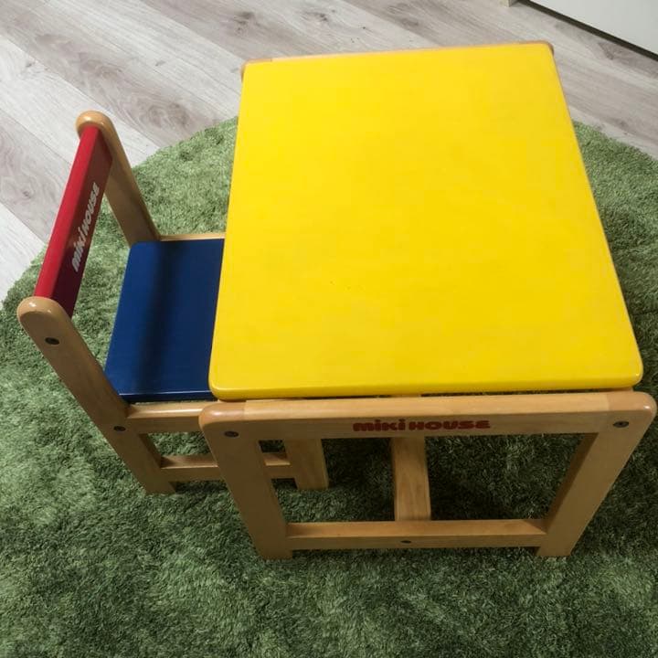 ☆ミキハウス☆キッズ　机と椅子 セット