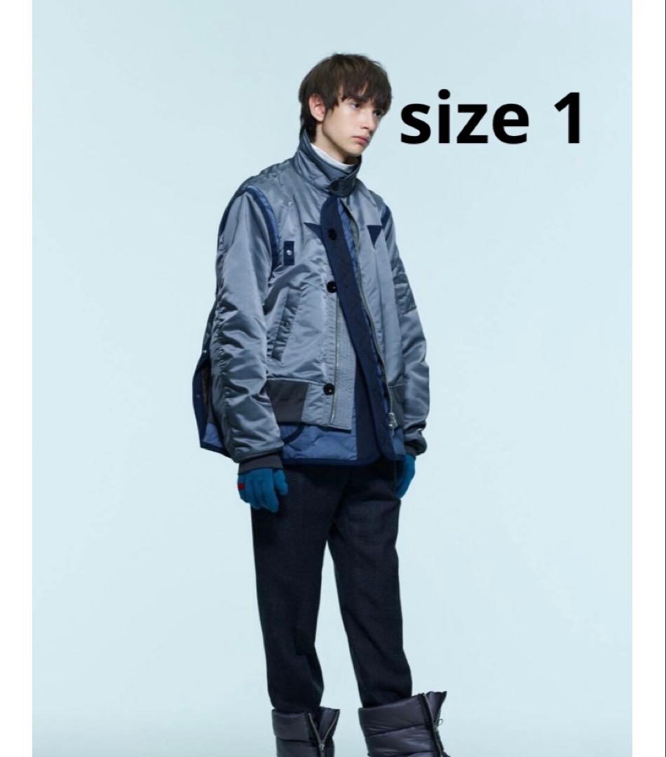 ら*ん様 sacai 22aw Nylon Twill Mix Blouson