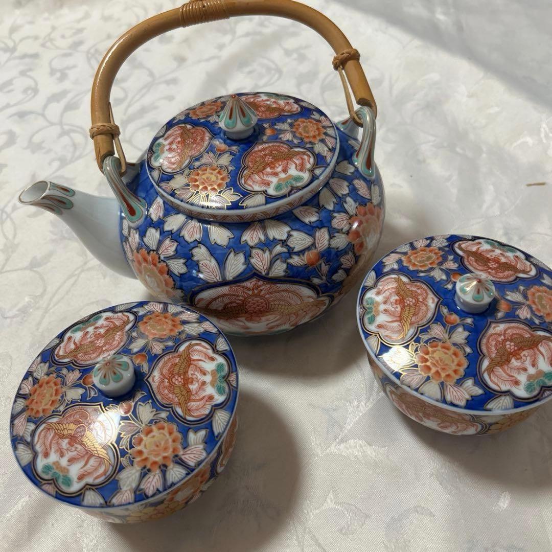 急須　湯飲み　有田焼　幸楽窯