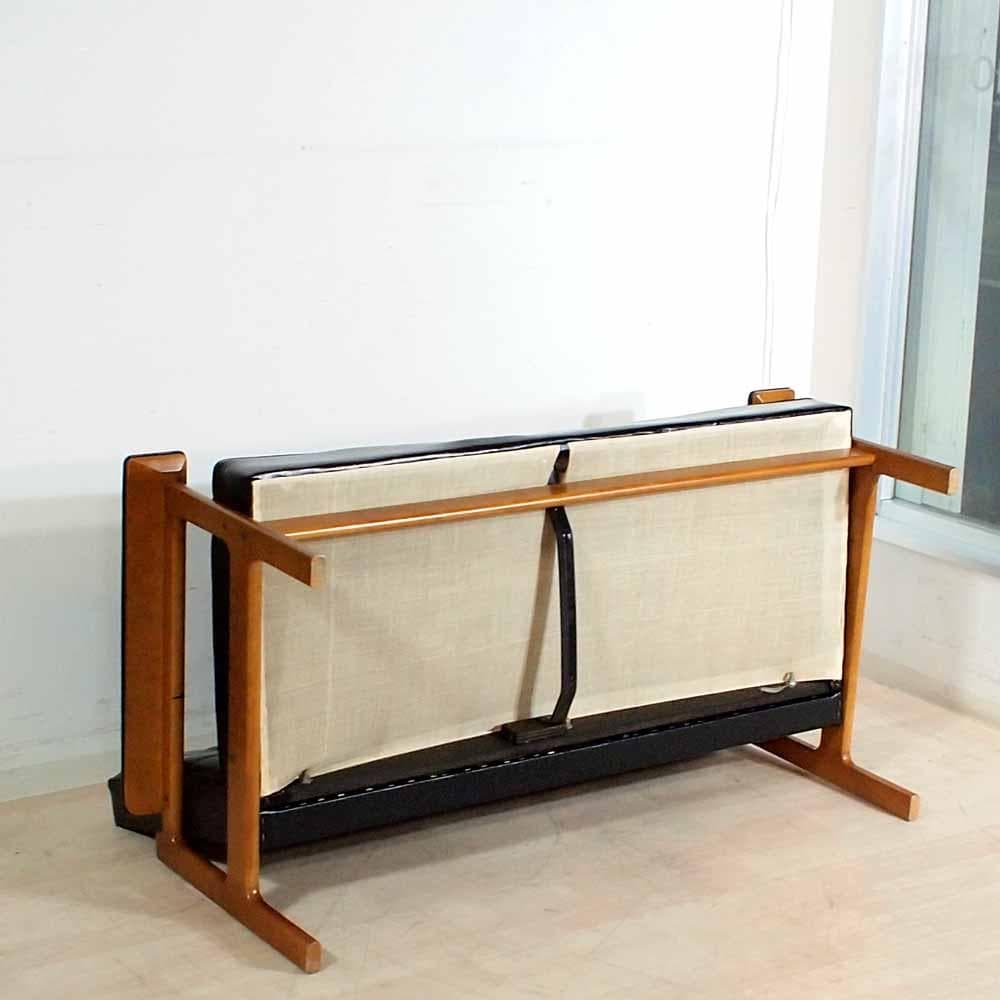 オールドカリモク 2人掛けソファ ワイドアーム Kチェア ZR24349