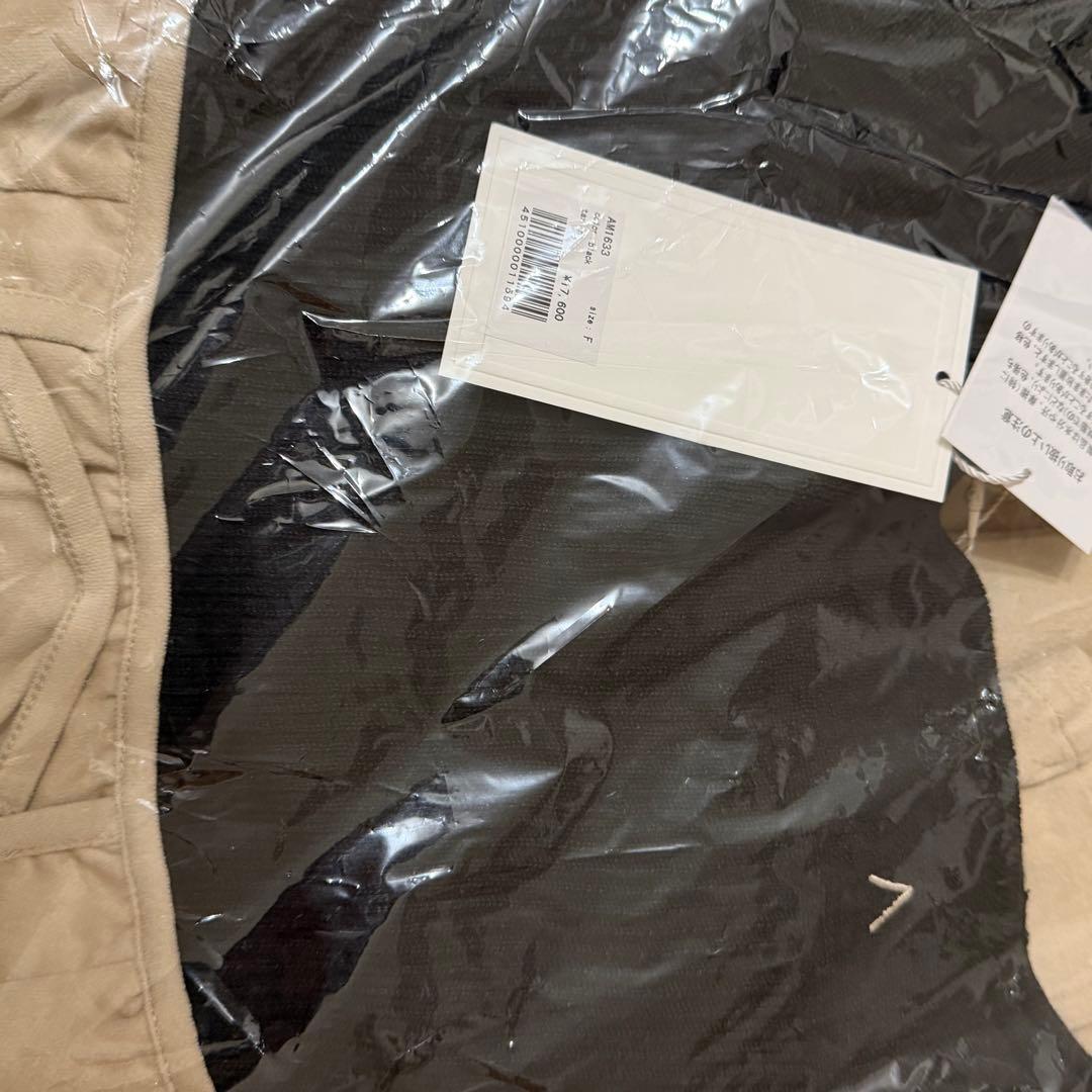 ワンピース High waist velour mini dress black