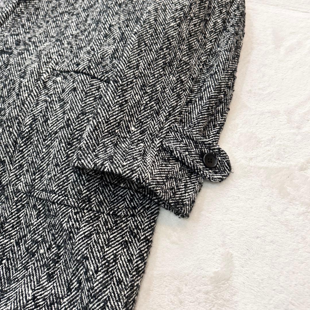 BEAMS ビームス ステンカラーコート ヘリンボーン Sサイズ