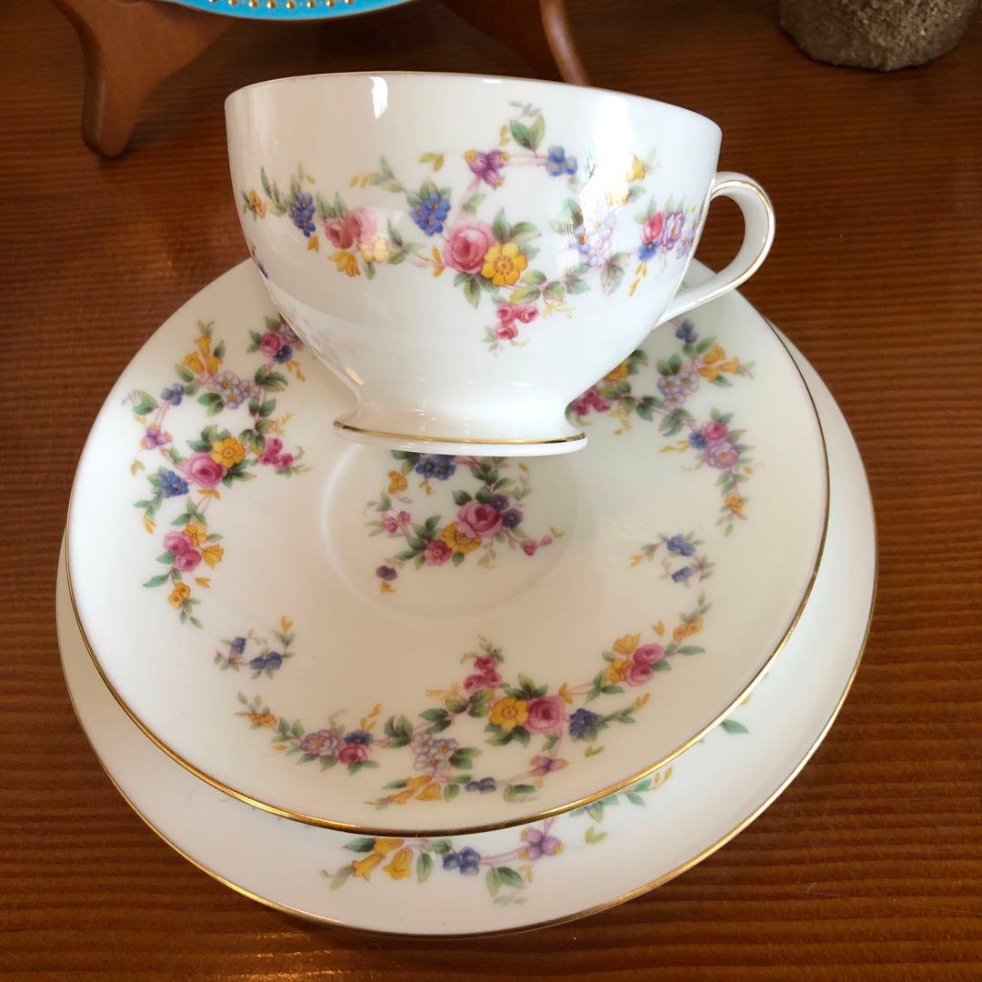 イギリス　 アンティーク ヴィンテージ ミントン トリオ