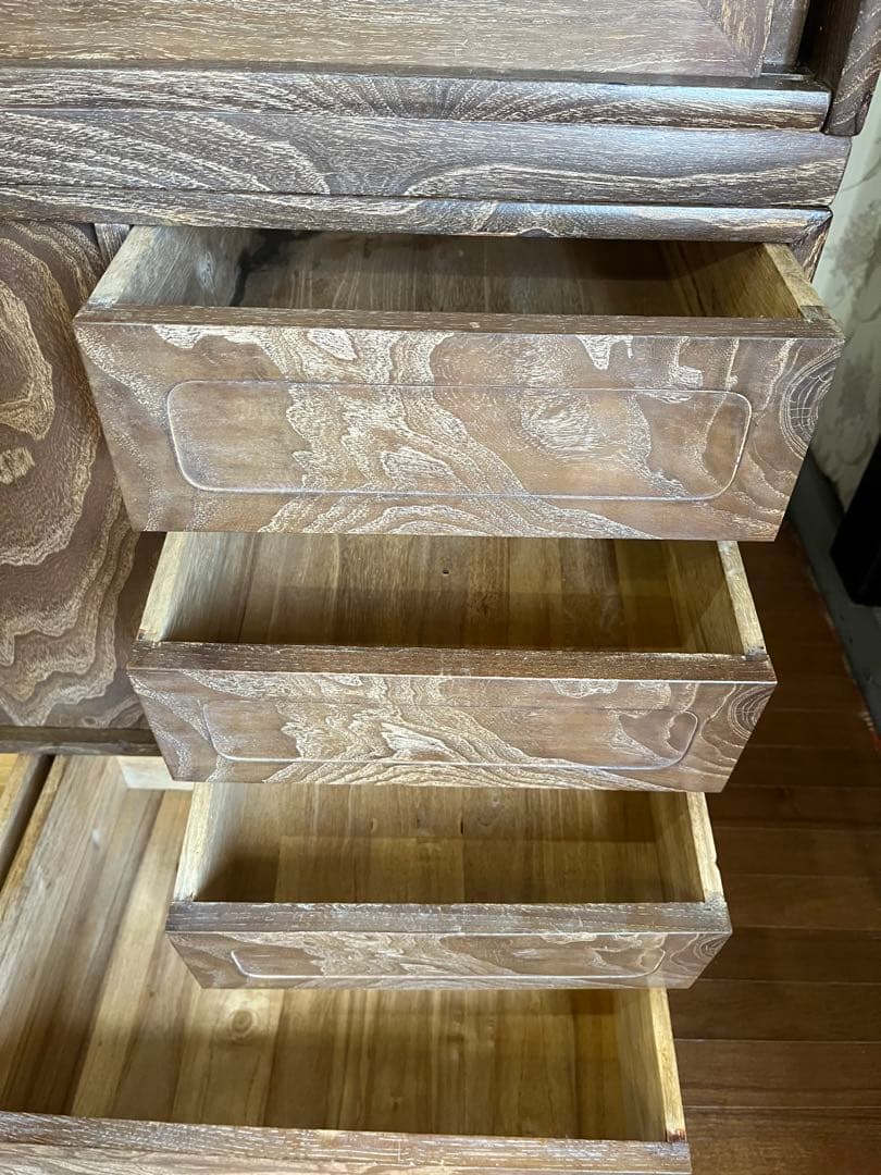 【アンティーク】昭和レトロ 小箪笥 茶箪笥 食器棚 和風キャビネット 収納棚