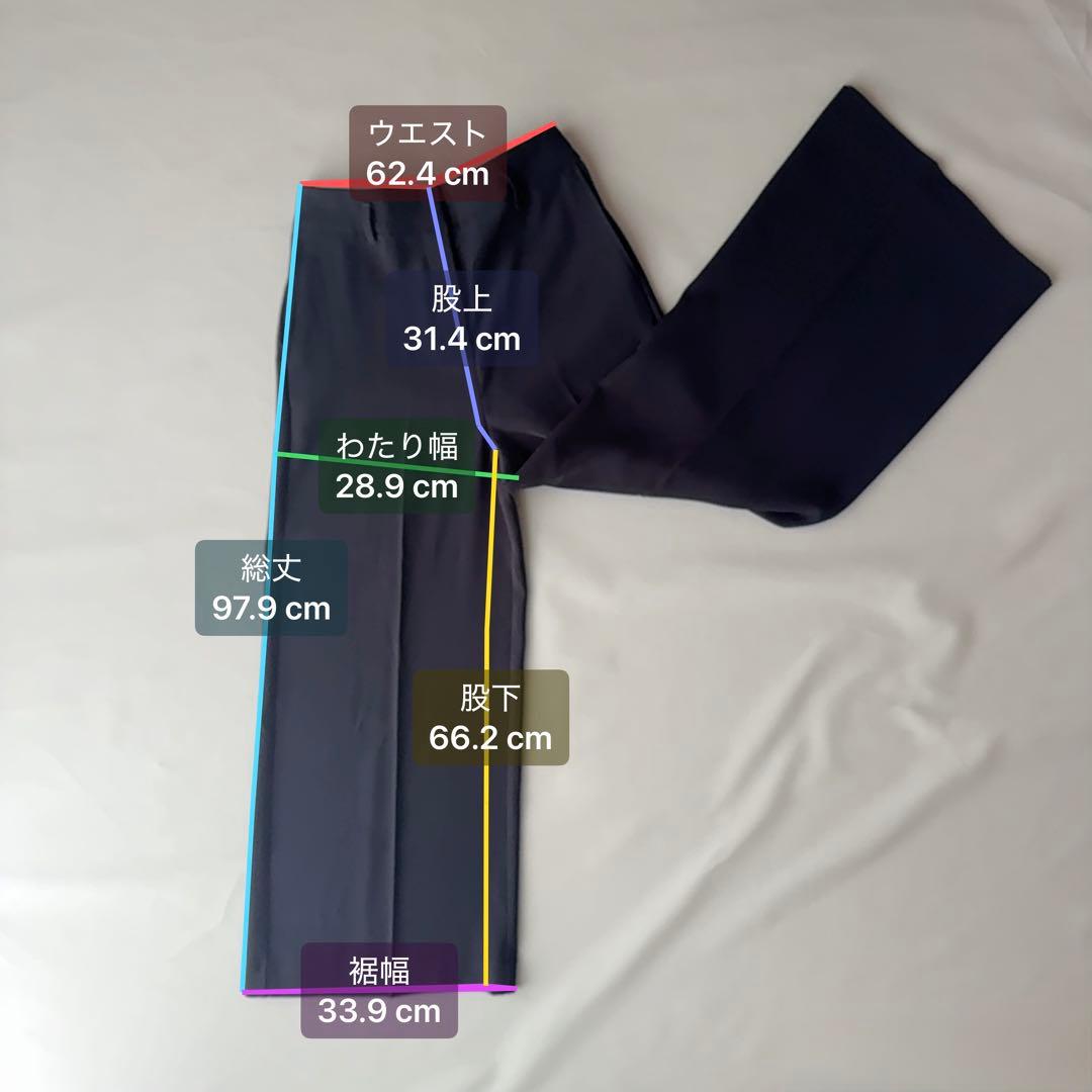 PLST 洗える ノーカラージャケット パンツ セットアップ ネイビー S