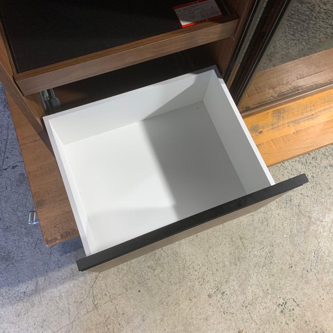 K757 古賀家具 OP フィルミア W122cm ガラス戸 食器棚