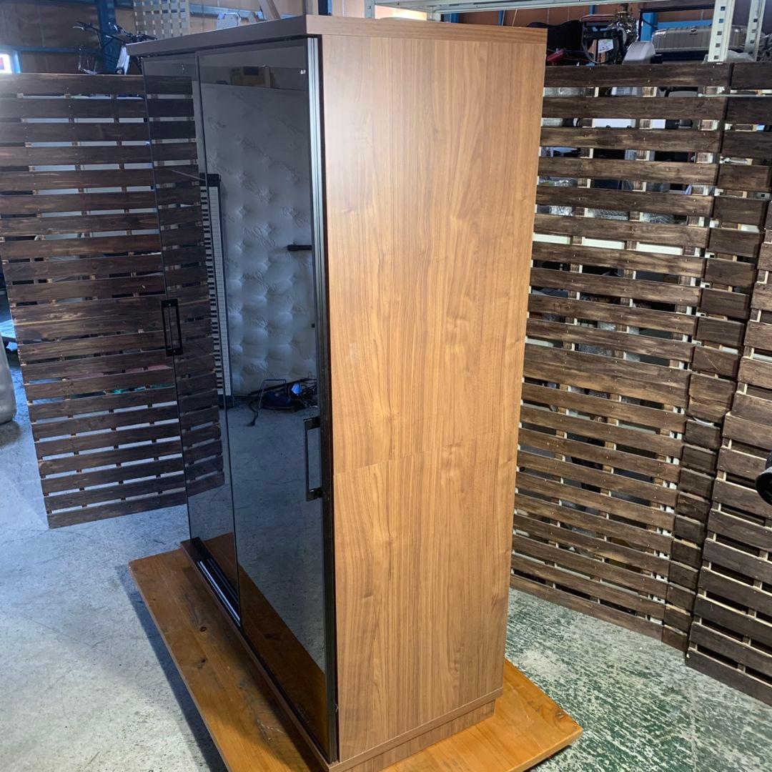 K757 古賀家具 OP フィルミア W122cm ガラス戸 食器棚