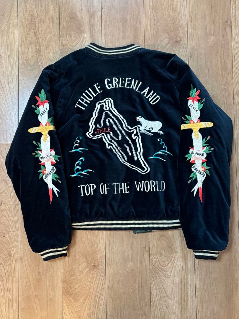 テーラー東洋　別珍　GREENLAND 鷹　リバーシブル　スカジャン