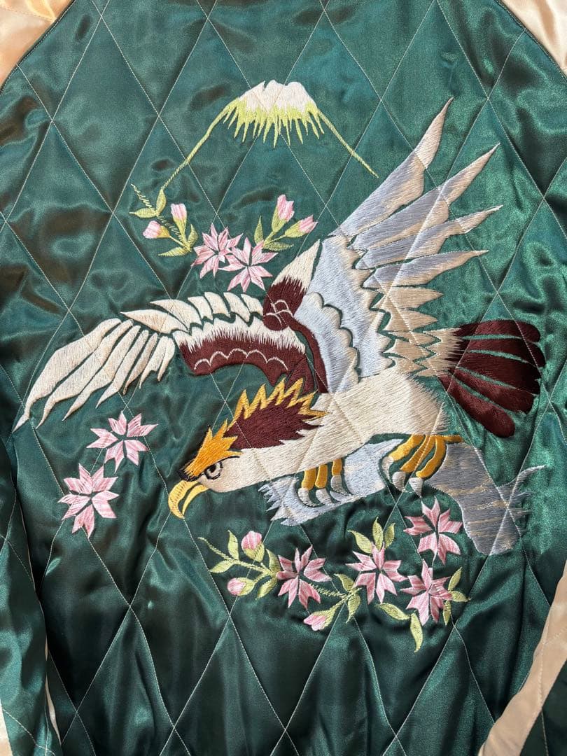 テーラー東洋　別珍　GREENLAND 鷹　リバーシブル　スカジャン