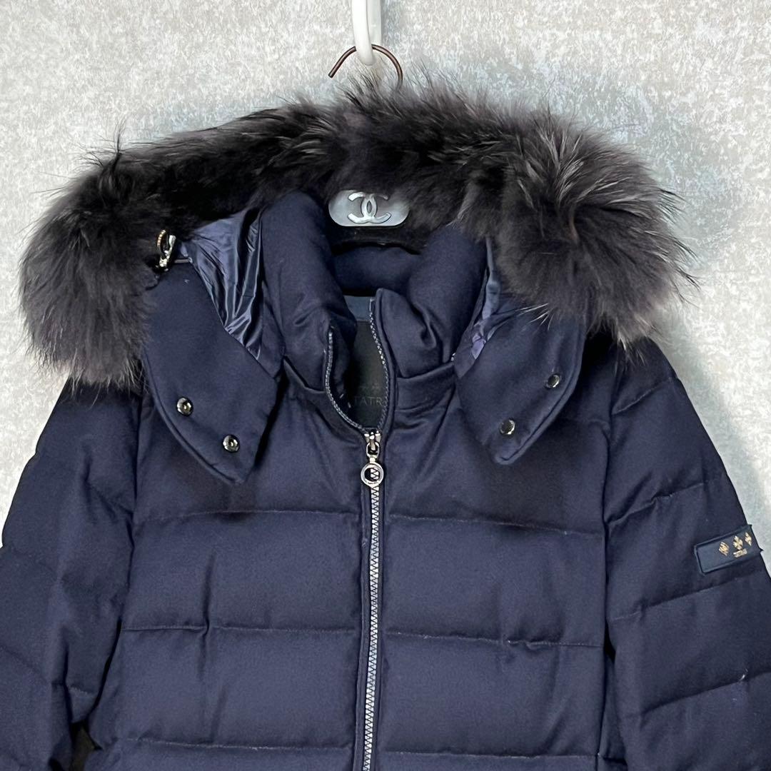【美品】TATRAS LAVIANA ダウンコート 　ラビアナ　濃紺　タトラス