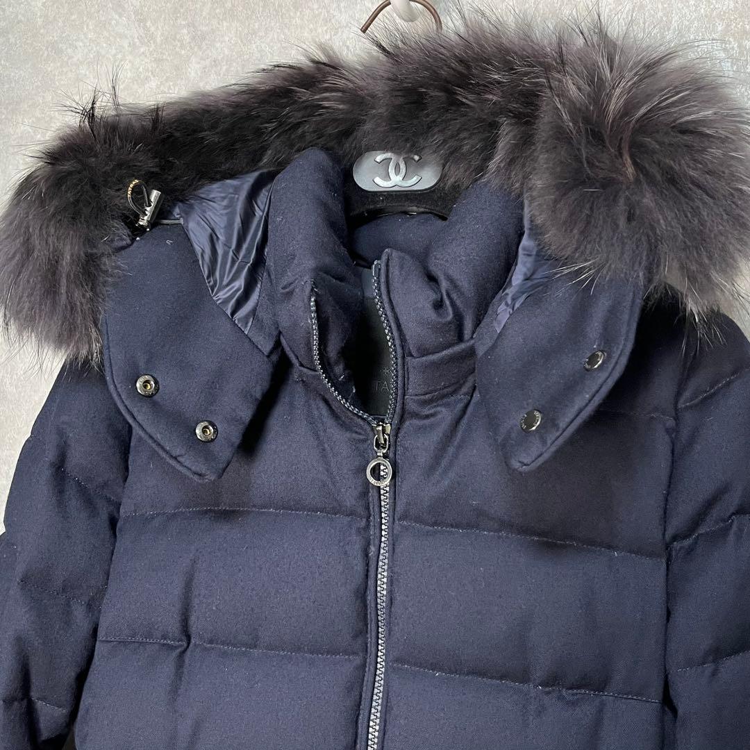 【美品】TATRAS LAVIANA ダウンコート 　ラビアナ　濃紺　タトラス