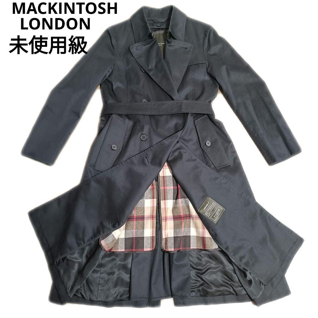 値下げ可☆マッキントッシュロンドン　ブラック トレンチコート　Lサイズ