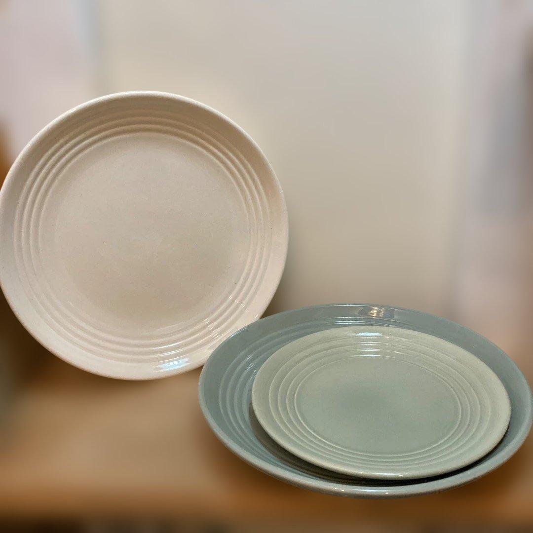 ★まとめ買いでお値引No.71★2色3枚セット★バウアーポッタリー プレート