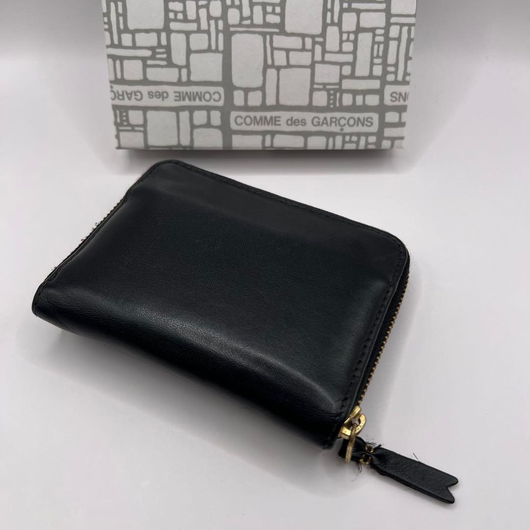 comme des garcons ジップ　財布　アコーディオン　ブラック　黒