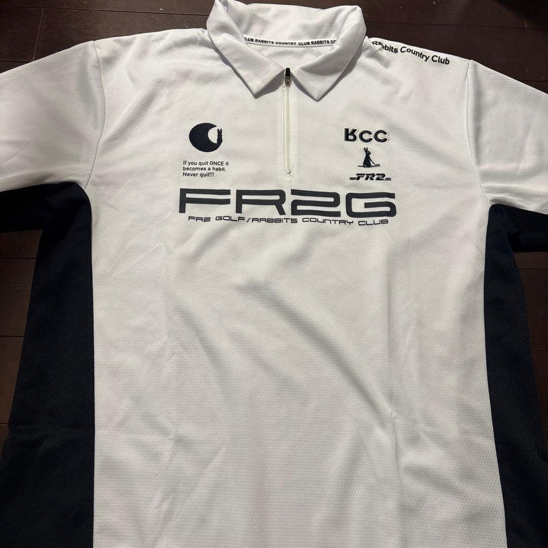 FR2G ポロシャツ ホワイト MOONSHOT