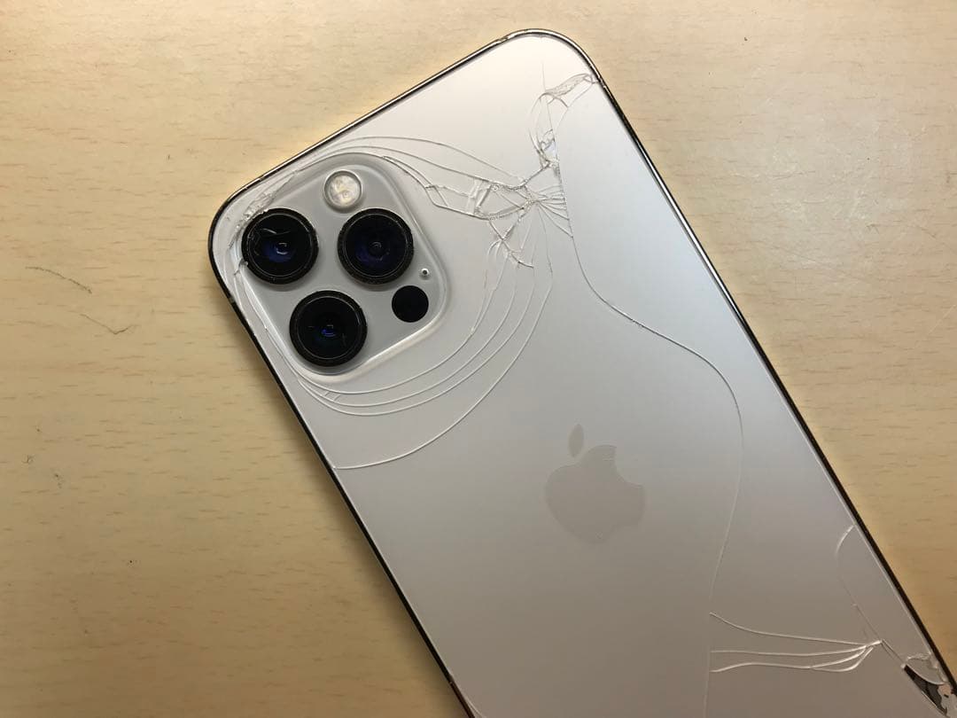 iPhone12pro ゴールド　SIMフリー　背面割れ有　256GB