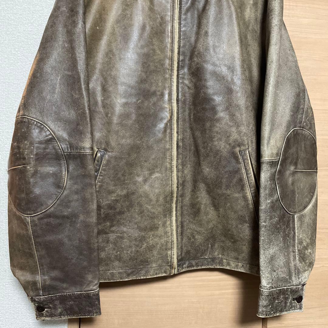 ヴィンテージ加工【インターナショナルギャラリービームス】シングルレザーライダース