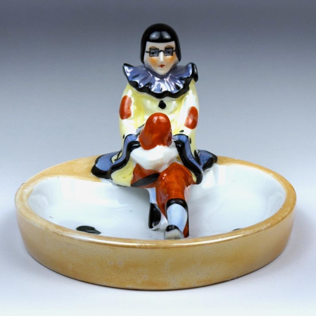 オールドノリタケ デコレディ ピエロ クラウン 灰皿 皿 プレート