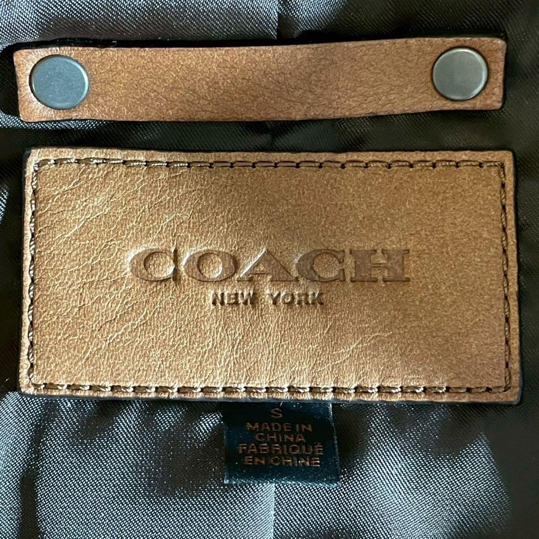 【極美品】COACH コーチ レザージャケット 牛革 本革 ブラウン Sサイズ