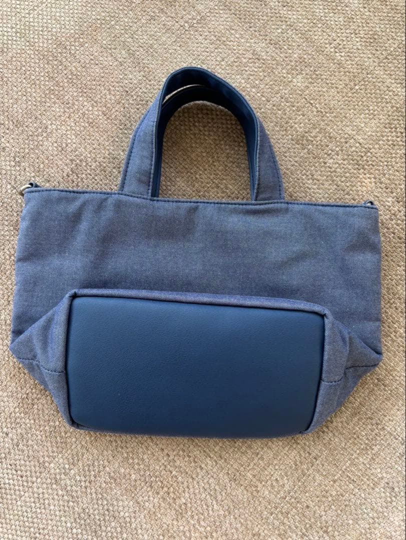 美品　ファミリア　ミニデニムトート