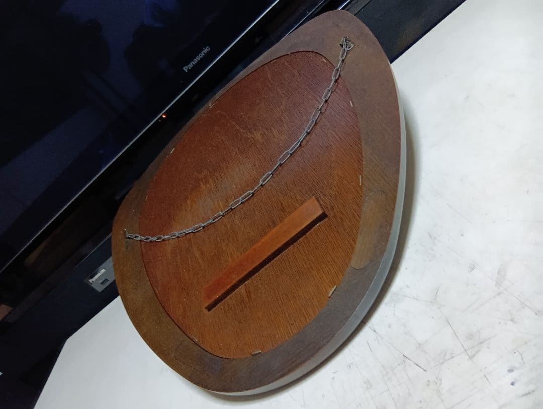 1970's　北欧モダン　トライアングル　ウォールナット　ミラー　壁掛け鏡