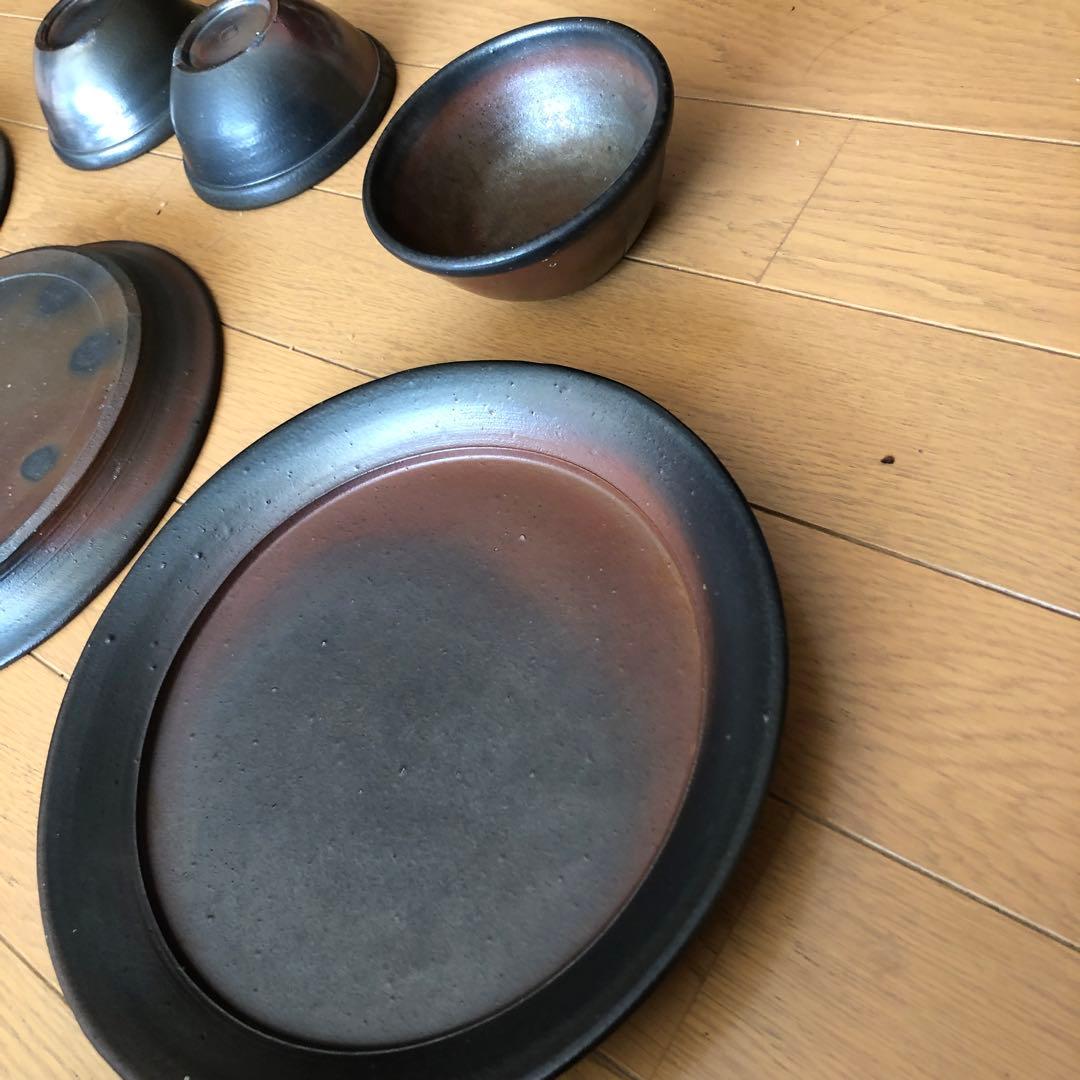 常滑焼陶器皿、小鉢セット