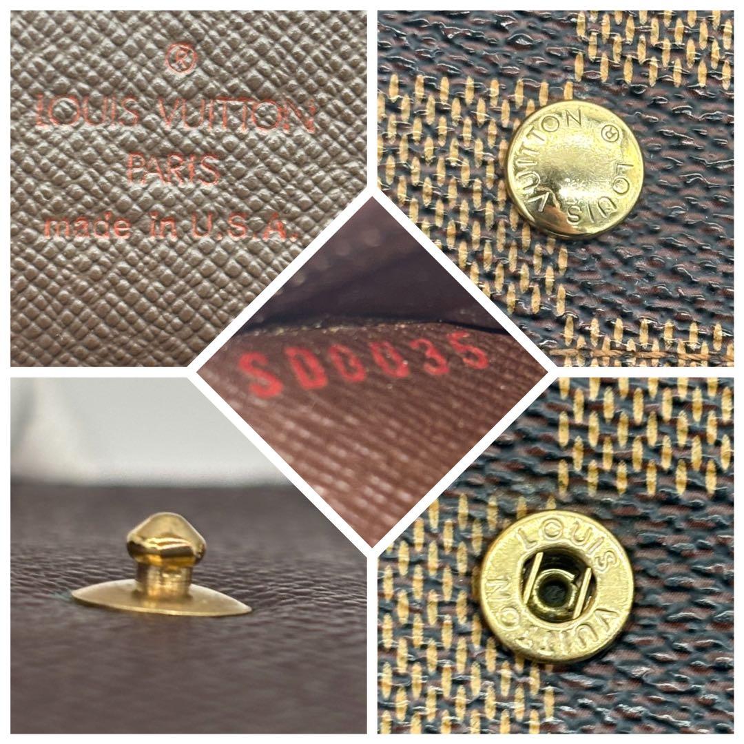 ✨極上美品✨ルイヴィトン ダミエ ポルトフォイユ エリーズ 折財布