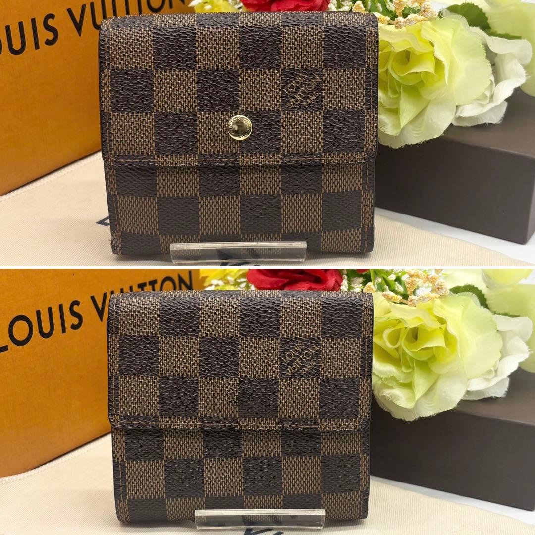 ✨極上美品✨ルイヴィトン ダミエ ポルトフォイユ エリーズ 折財布